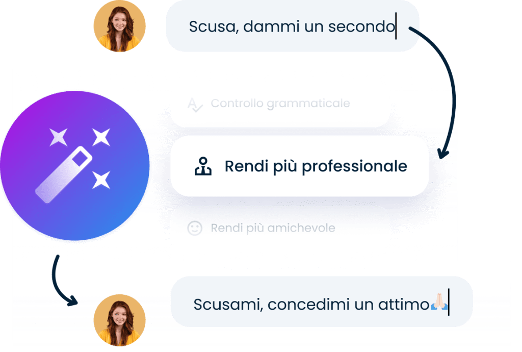 Rendi i tuoi testi più amichevoli o professionali con l'assistente alla risposta di IA