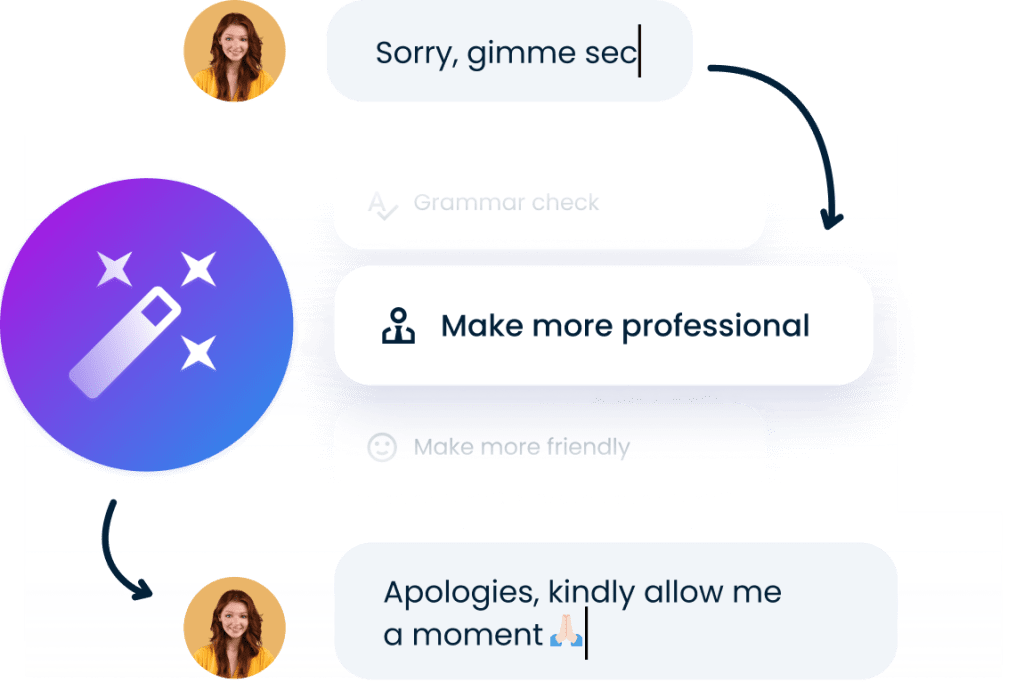 Make your texts more friendly or professional with AI Reply Assistant