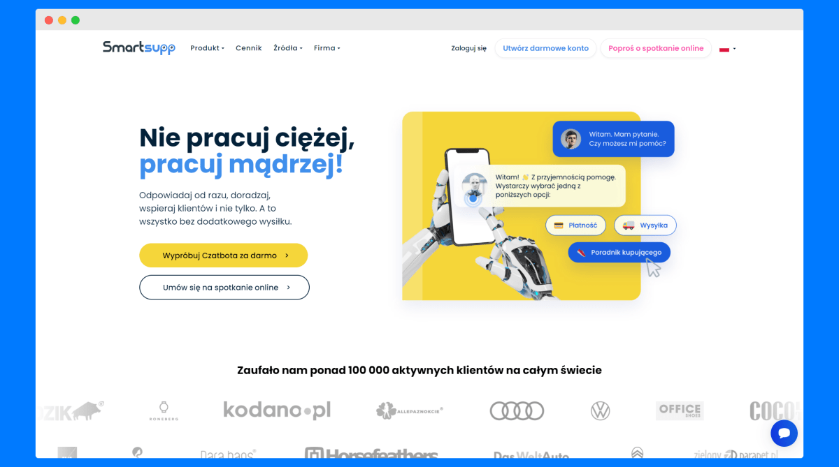 Smartsupp czatbot