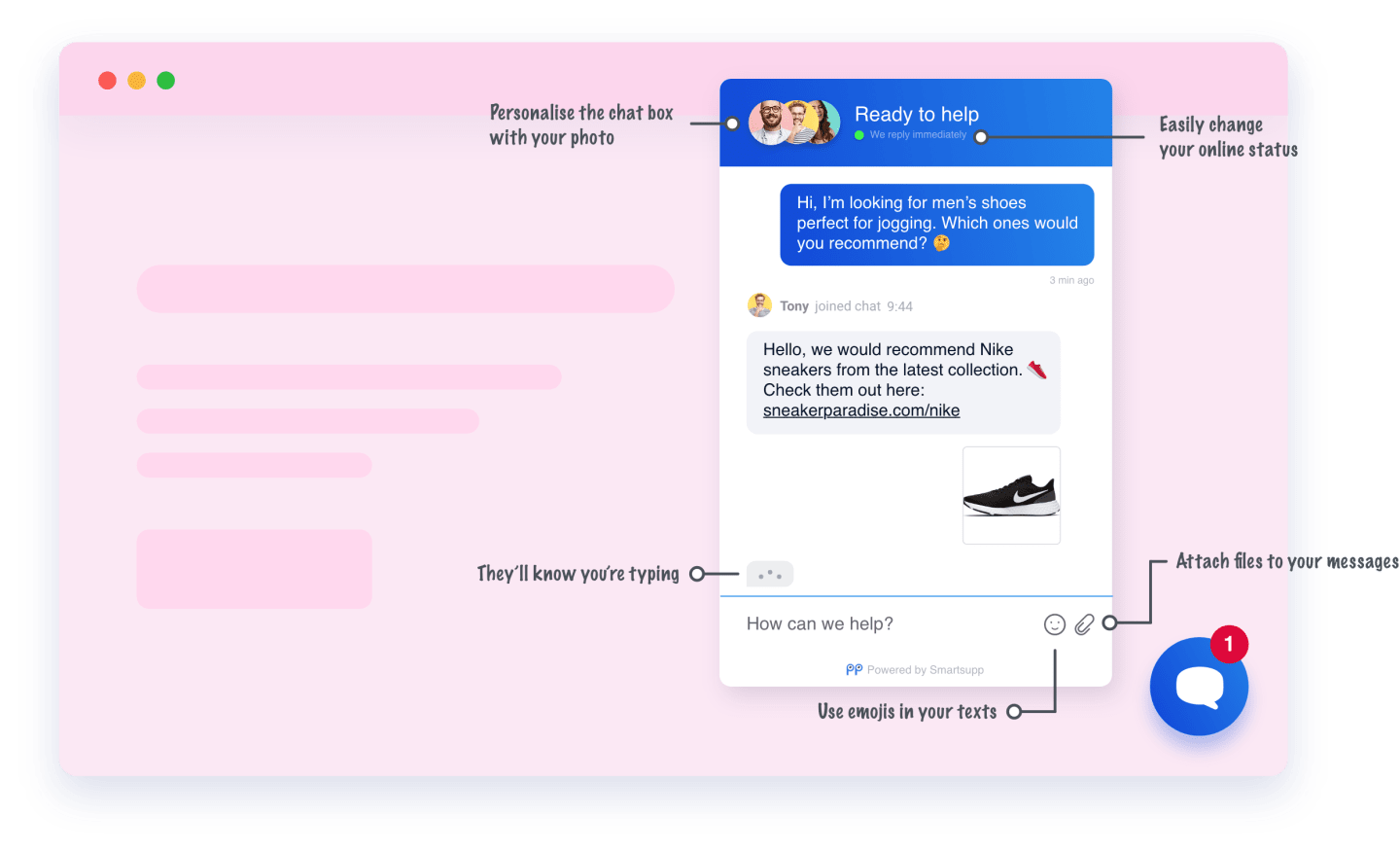 Chat box on your website