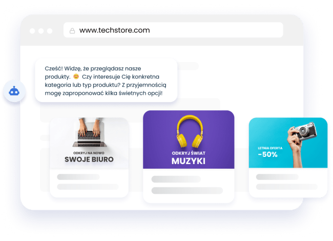 Personalizowane oferty proponowane przez Smartsupp chatbot