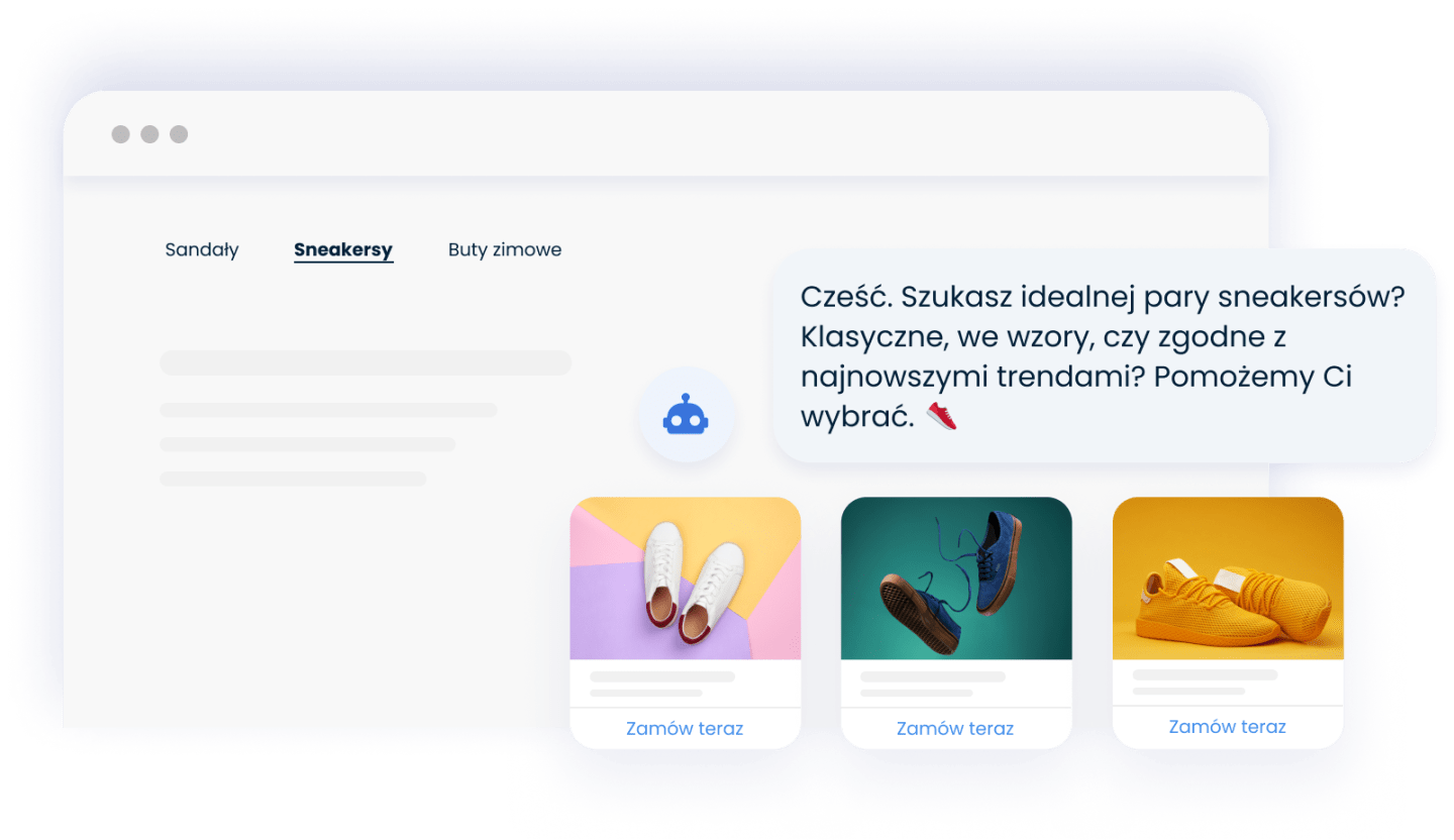 zakupy przy pomocy czatbota AI 